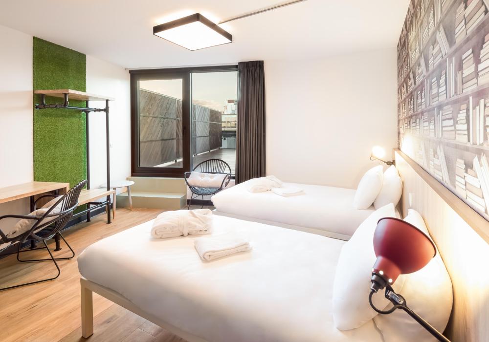 Habitación Doble Privada con Terraza