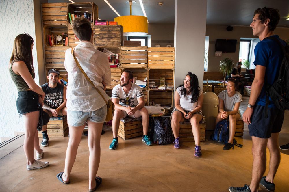Lobby Wombat’s CITY Hostels Viena